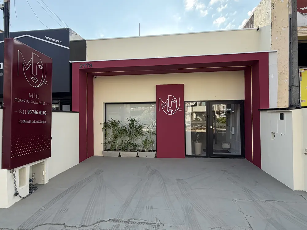 Fachada da MDL Odontologia Estética no Jardim Paulista, em Atibaia
